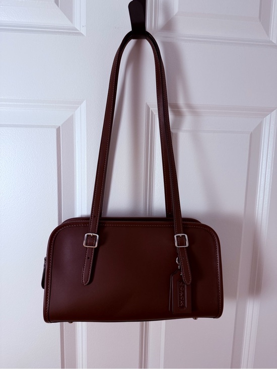 Coach Handbags - COACH Swing Zip in Maple with Silver Hardware